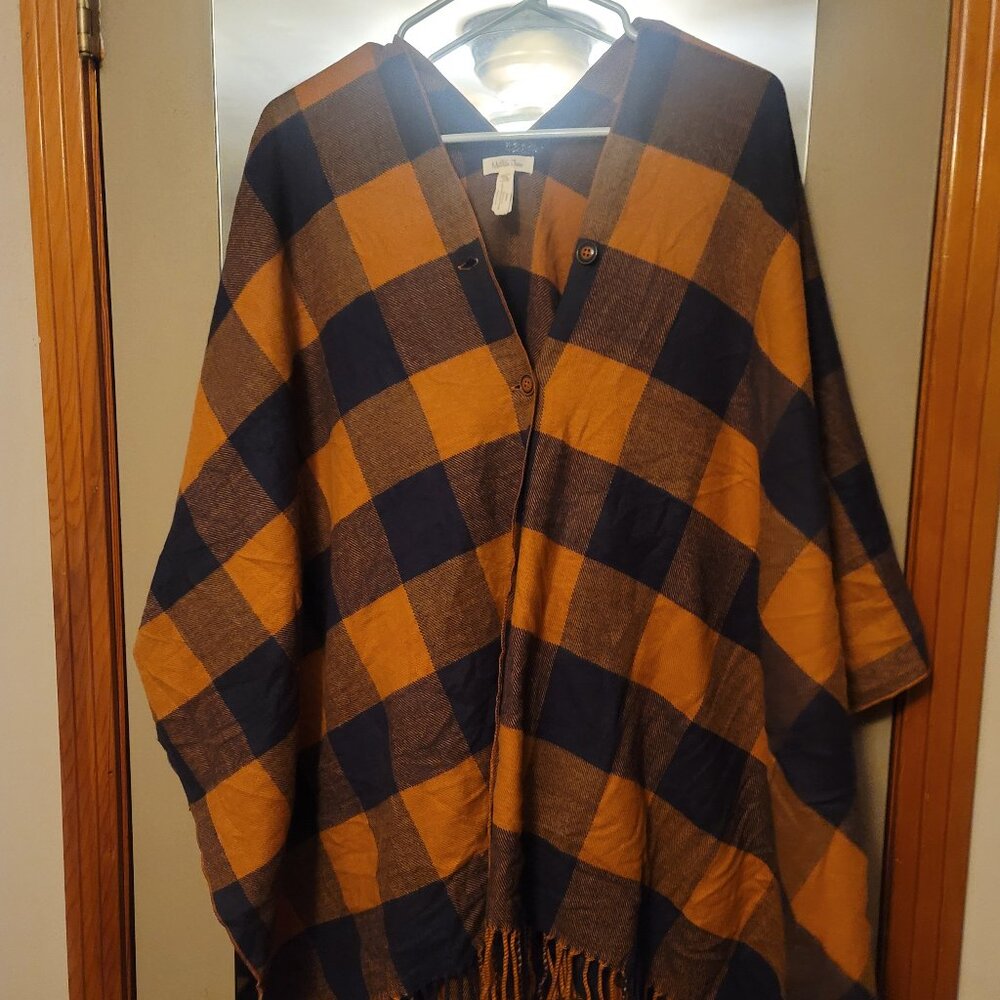 Matilda Jane Flannel Poncho Shawl NWOT
